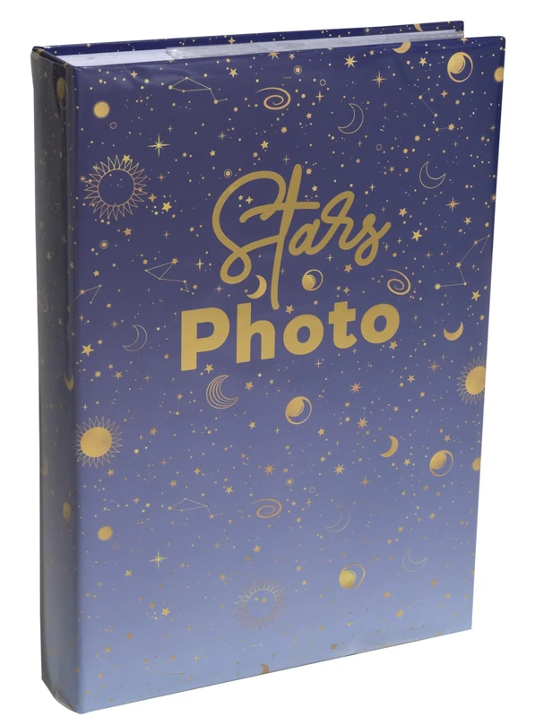 EXACOMPTA - Ref 62113E - Cardboard of 2 Photo Albums with Pockets - 300 Photos 10 x 15 cm - 100 Pages - Format 22.5 x 32.5 cm - Blue Cover Protected by a Plastic Book Cover