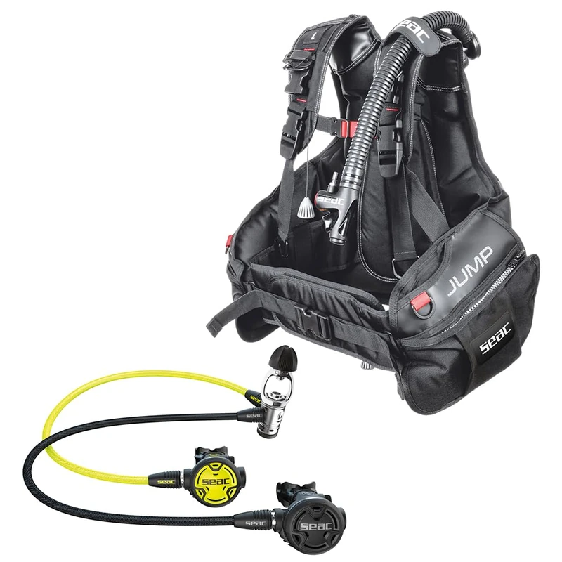 SEAC Rental Kit INT Jump - Complete Set for Diving with GAV Jump, PX100 and Octopus PX100 OCTO, Diving Center and Scuole Diving Set, Durable and Reliable, Made in Italy