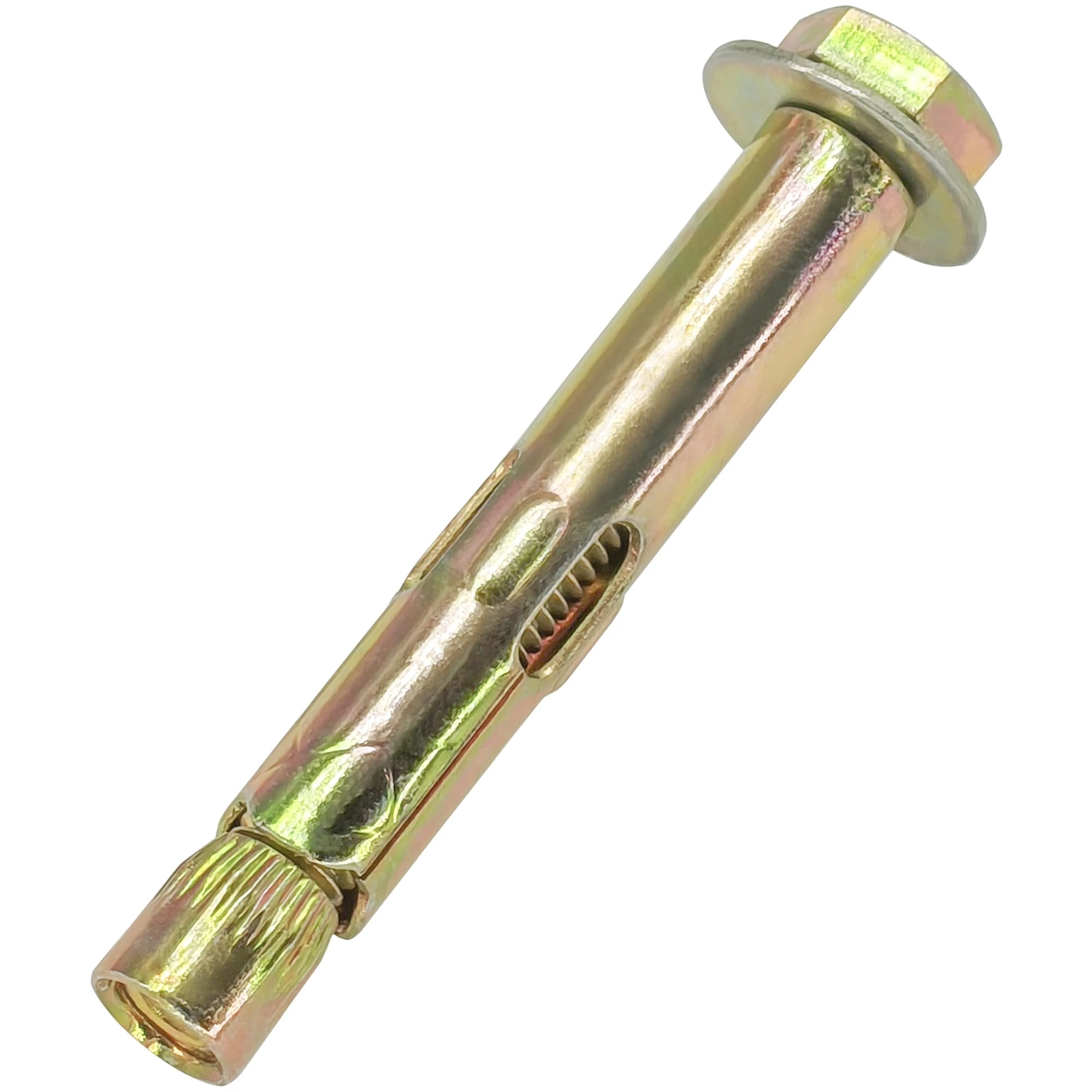 10 Pieces Expansion Bolts – Hexagonal Outer Expansion Sleeve Screws for Concrete and Masonry Wall Fixing (M6 x 50mm)