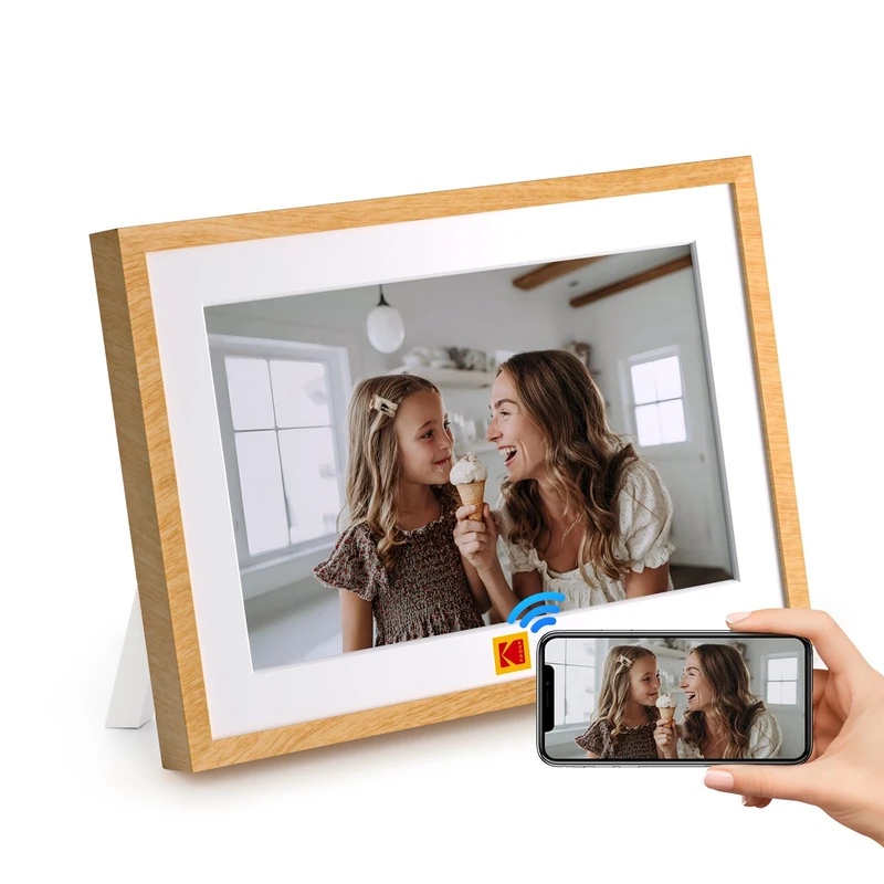 Kodak Touch Digital Photo Frame, Electronic 10.1 Inches, 1280 x 800, Ntelligent with 32 GB Memory, 4000 mAh Li-Battery