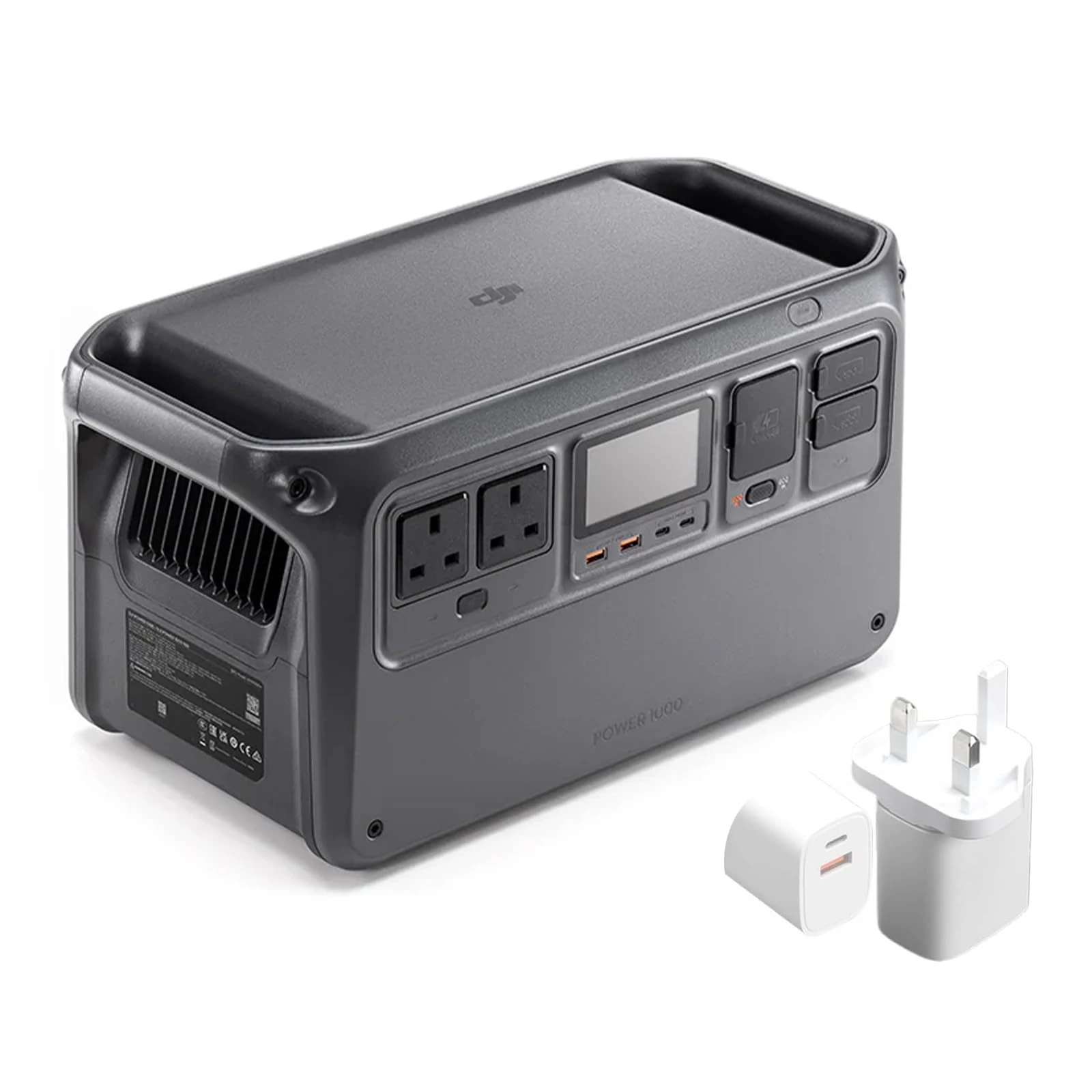 DJI Portable Power Station 1000, 2200W Stable Output Solar Generator 1024Wh LFP LiFePO4 Battery+35W Plug, 70m Fast Charging Off-Grid Generator for Home Backup Power Outage Outdoor RV Camping Fishing