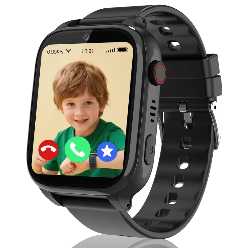 ELEJAFE 4G Kids Smart Watch, Waterproof Smartwatches with Video Call Real Time Wifi Position School Mode