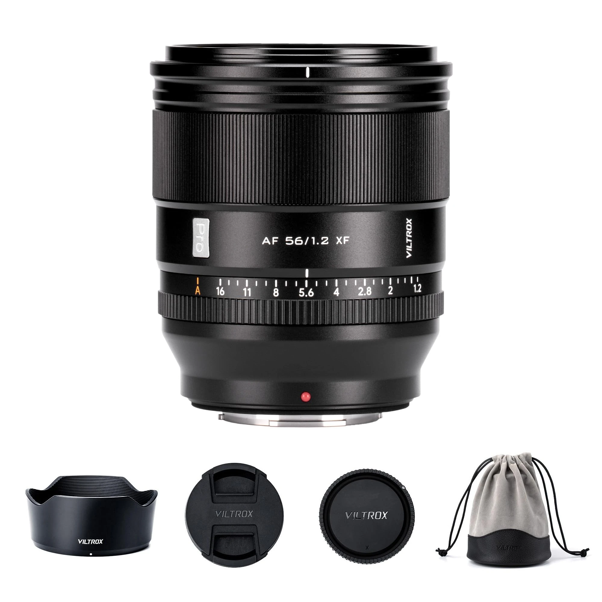 VILTROX 56mm F1.2 XF Lens for Fuji X-Mount 56mm f/1.2 Autofocus Large Aperture APS-C Lens Compatible with Fujifilm X-Mount Mirrorless Cameras XH2S XH2 XT5 XT4 XT3 XS20 XT30 II XT200