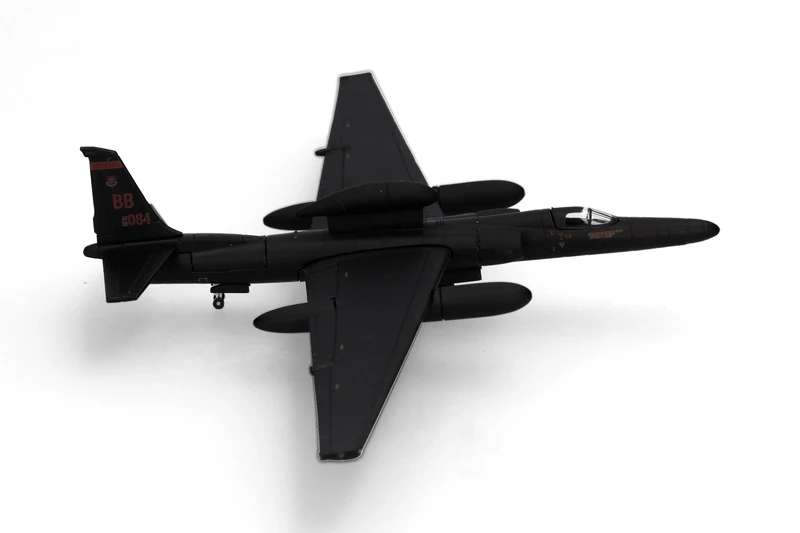Herpa Model Airplane USAF Lockheed U-2S Dragon Lady "Senior Span" – 99th Reconnaissance Sqn, miniature scale 1:200, collectible, airplane model without stand, metal