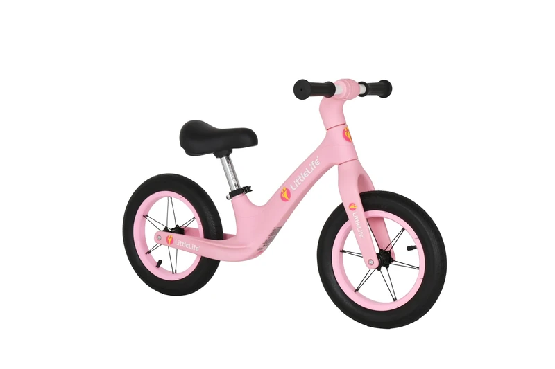 LittleLife Toddler Balance Bike, Adjustable First Training Bicycle for Kids Ages 24 months – 6 years old, Pink