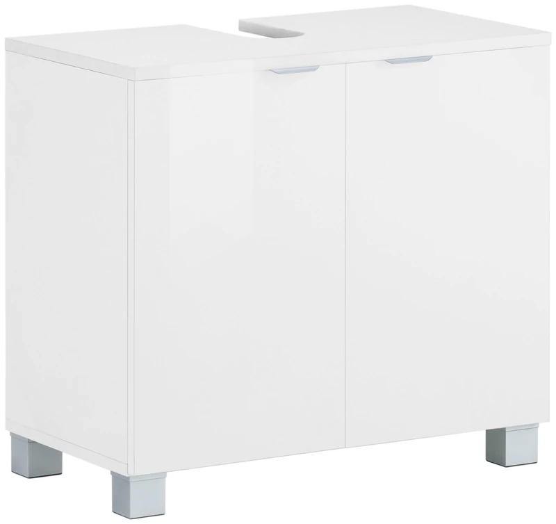 Atlas Sink Cabinet with 2Doors in White, 60x35x55 cm