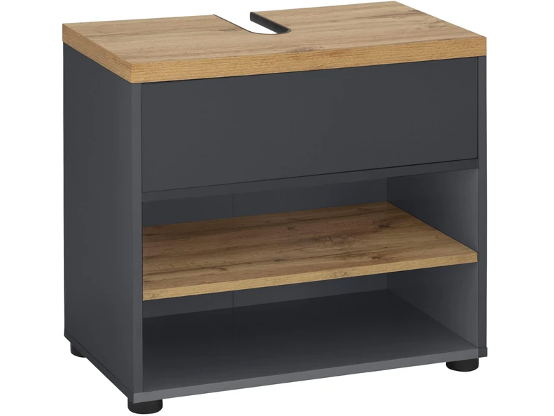 Thessa Sink Cab 60 1FL AnthrOak