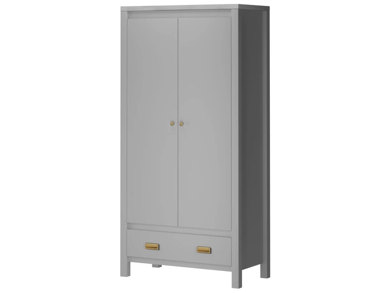 LS MH Haven Wardrobe 2D1DRW Grey 3BX - Image 1