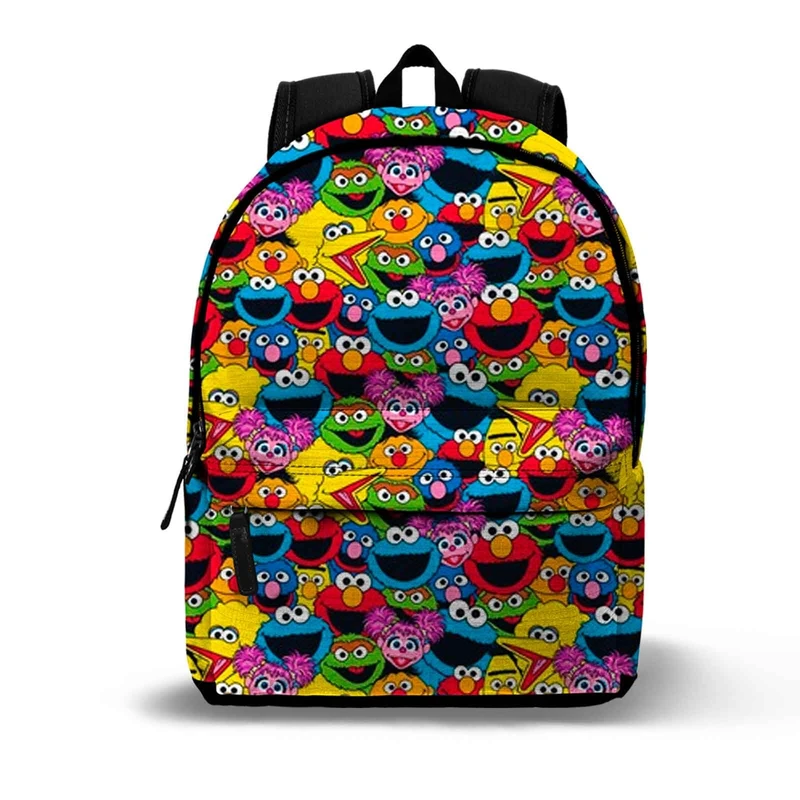 KARACTERMANIA Sesame Street Collage-FAN HS Backpack 2.2, Multicolour, 31 x 44 cm, Capacity 24 L