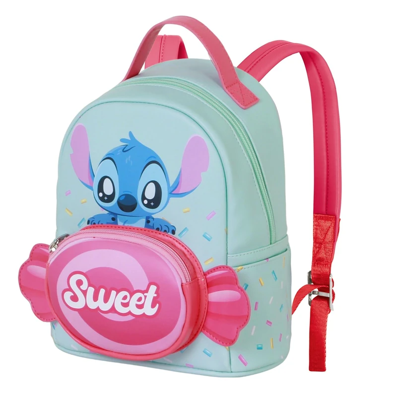Disney Lilo and Stitch Candy-Small Heady Backpack, Blue, 22 x 25 cm, Capacity 5 L