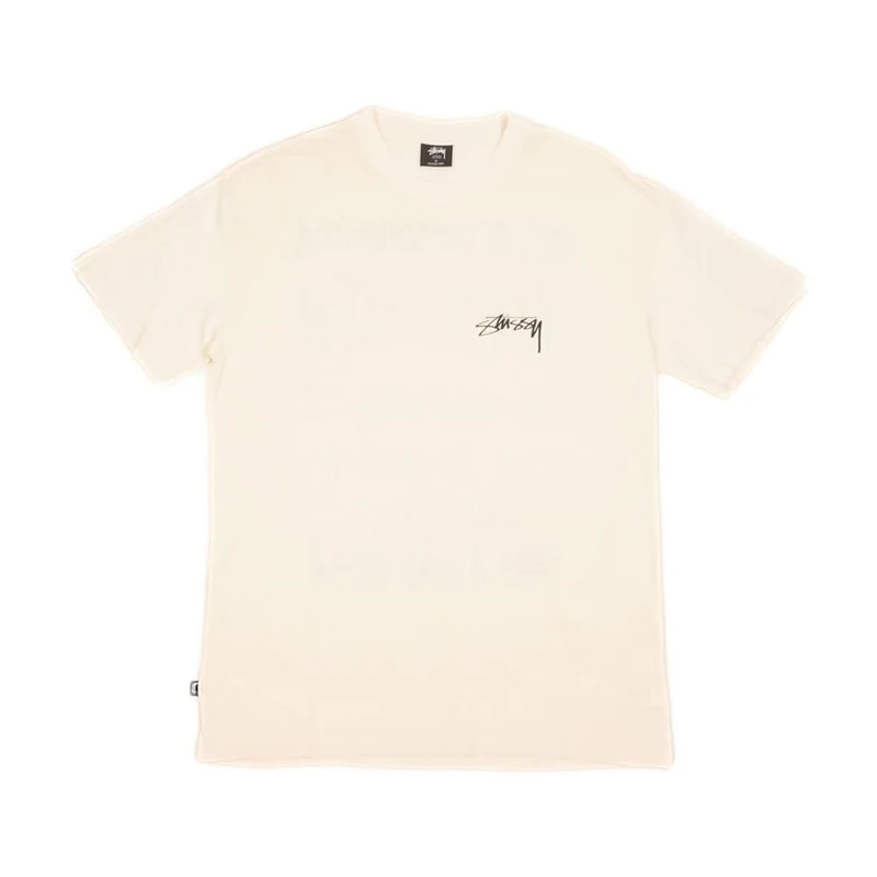 Stussy Pre-Loved Tag T-Shirt Beige