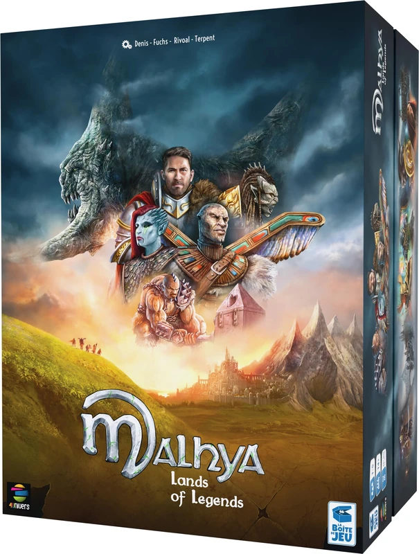 Malhya: Lands of Legends – Narrative Cooperative Board Game | 1-5 Players | Epic Fantasy Adventure | The Game Box - Blackrock Games