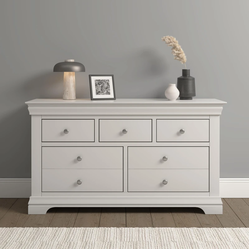Seconique Bordeaux 3+2 Drawer Chest in Ivory