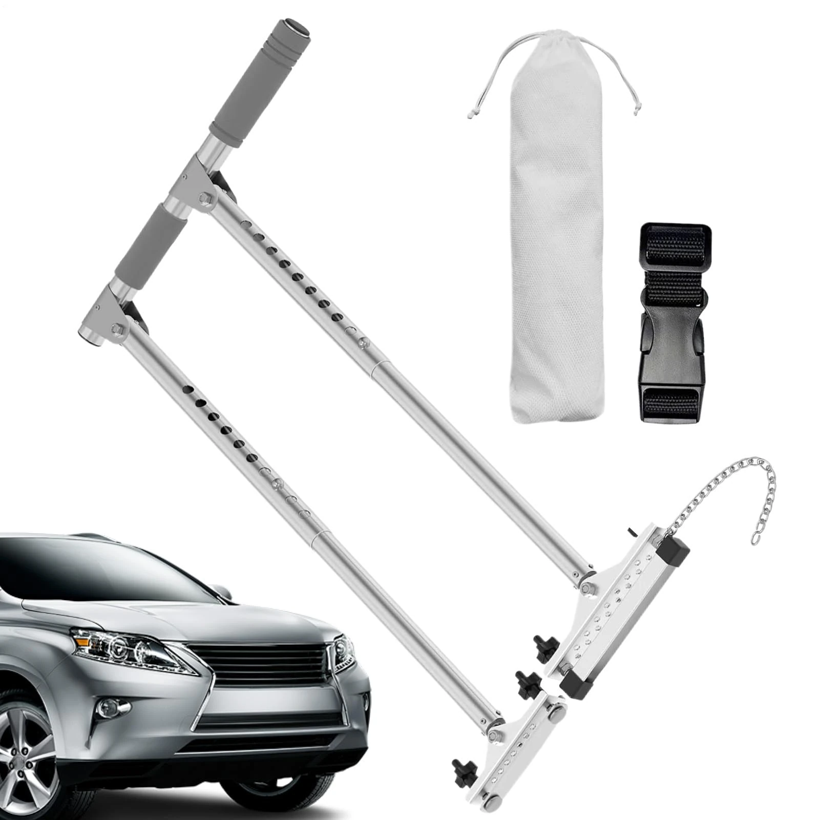 Trveqhk Hand Control for Disabled Drivers | Manual Driving Assist,Multifunctional Car Manual Hand Controls for Patients, Injured, Disabled, Senior, Elderly, Automotive, Daily, Vehicle