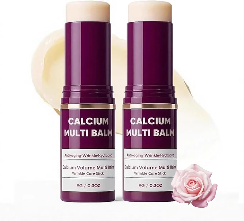 Calcium Volume Multi Balm, Wrinkle Core Stick, Korean Collagen Moisturing Stick, Reduce Wrinkles Fine Lines for Women & Men (2)