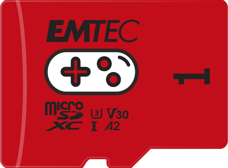 EMTEC MicroSDXC Gaming Card 1TB UHS-I U3 V30 A2, High Speed Up to 100Mbps, Compatible with Nintendo Switch, Wyze, GoPro, Smartphones, Tablets, Security Cameras, Drones, 4K Videos, Red