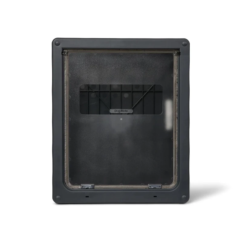 Dog Mate Lockable Large Dog Door (216G) - Flap for Large Dogs and Cats, for UPVC, Wall and Wood, Securely Designed for your Pets, Grey