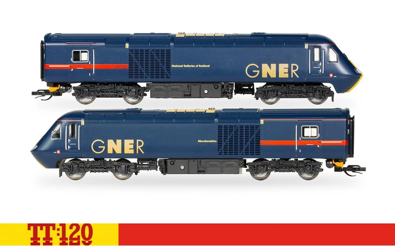 Hornby TT TT3047M GNER Class 43 HST Train Pack 43120 + 43115