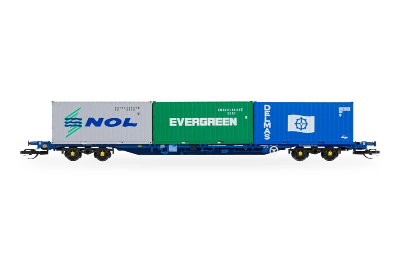 Hornby TT TT6032 Touax KFA Container Wagon with 3x20 Containers