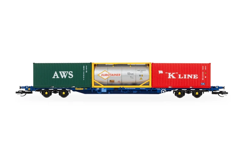 Hornby TT:120 TT6030 Touax KFA Container Wagon with 3x20 Containers