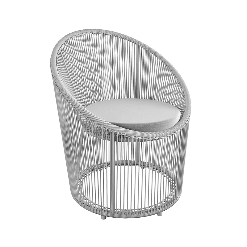 CL Taura Resin Lounge Chair Outdoor Light Grey