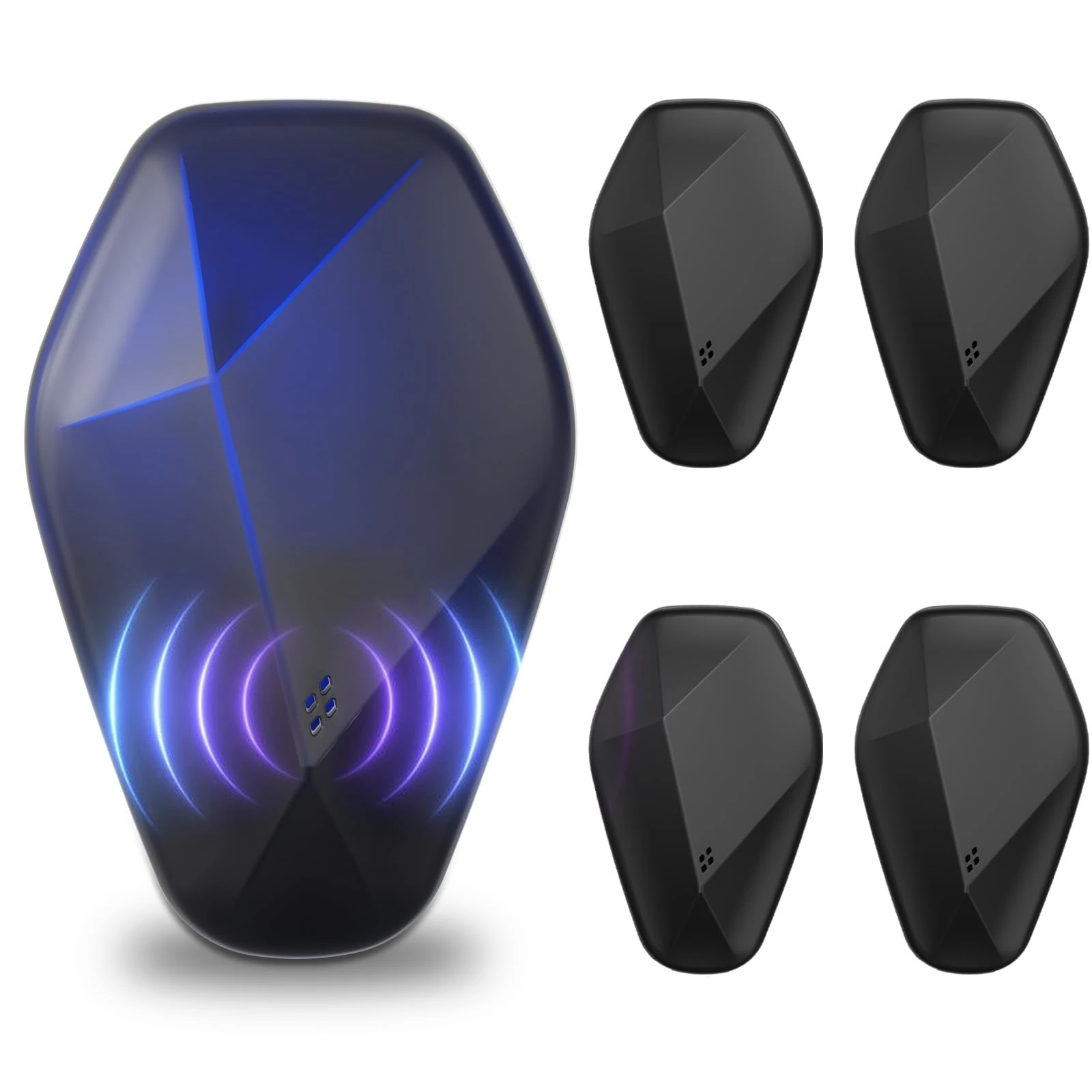 Ultrasonic Pest Repeller, Mouse Repellent, Indoor Silent Electronic Rat Deterrent Plug In, Pest Control for Mouse, Mice, Ants, Spider, Fly and Other Rodents, Harmless to Pets and Human (4, Black)