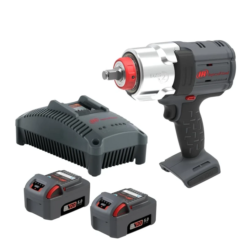 Ingersoll-Rand W7153-K22B-EU DXS2 1/2" 20V Cordless Impact Wrench 2 Battery Kit, 1600 ft-lb, Friction Ring