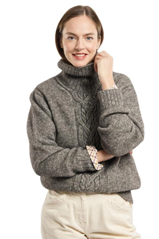 Armor Lux Women's Pull Sweater, Black-Mix, XXL