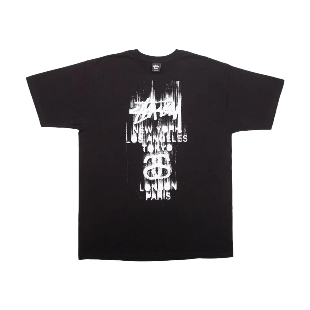 Stussy Pre-Loved WT Paint T-Shirt Black