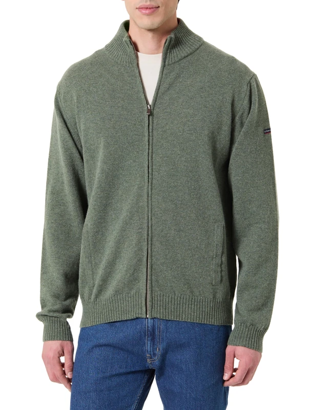 Armor Lux Men's Gilet Cardigan Sweater, Chiméra Clara China/Paprika, XL