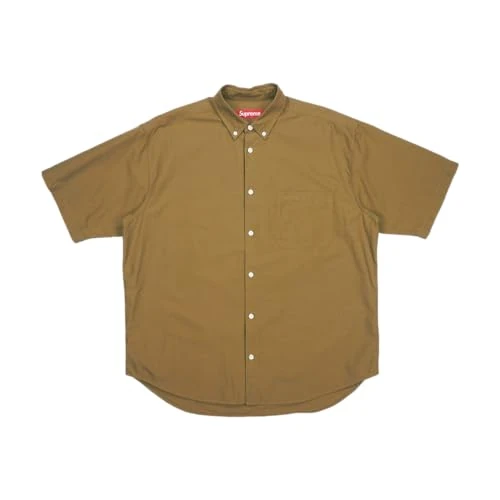 Supreme Pre-Loved Olive Button Up SS Shirt