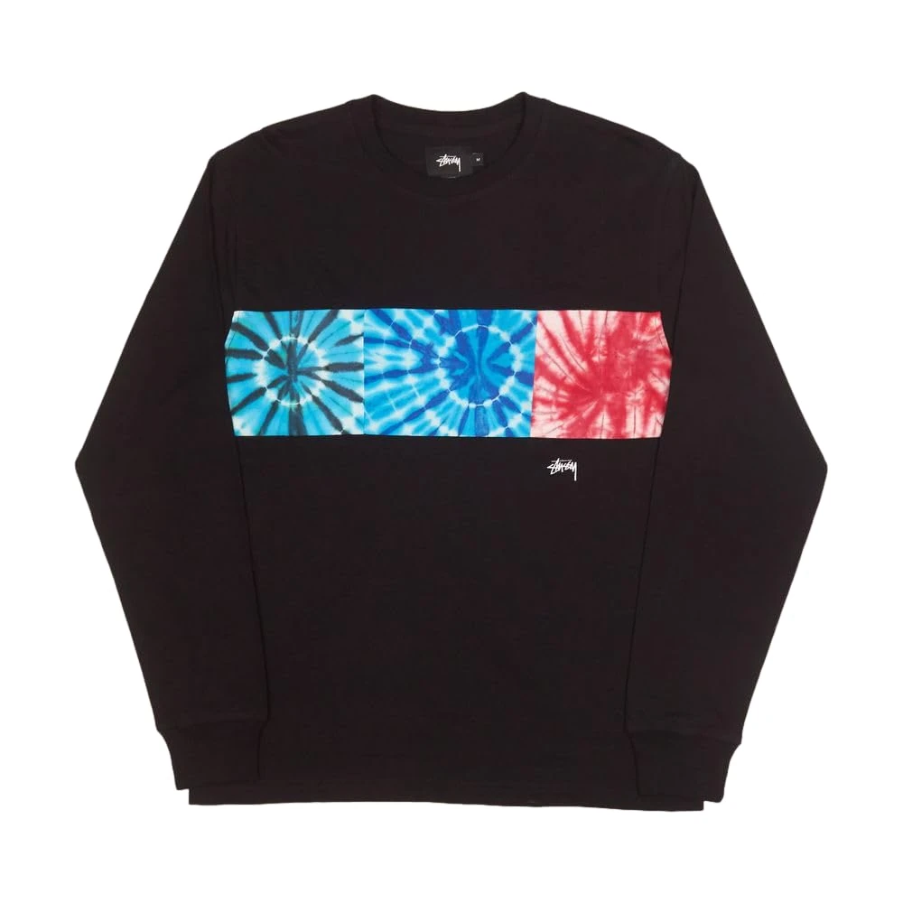 Stussy Pre-Loved Tie Dye Block L/S Multicoloured
