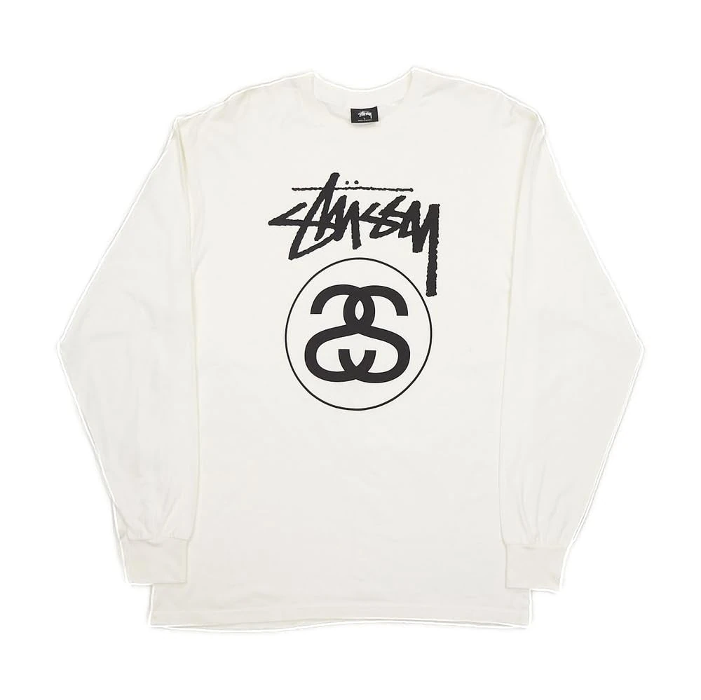 Stussy Pre-Loved Stock Link T-Shirt White
