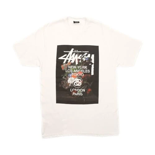 Stussy Pre-Loved WT Floral T-Shirt White