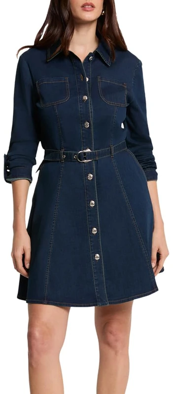 Morgan 261-rodex Dress, Raw Denim, 40 for Women - Image 1