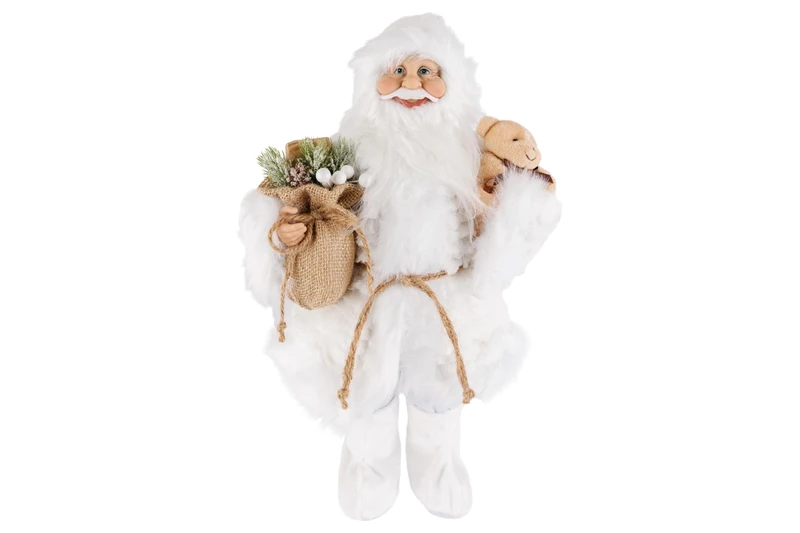 Cosy Home Textile Santa Claus, White, 28 x 15 x 46 cm - Image 1