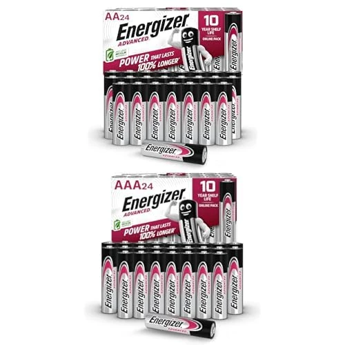 Energizer Advanced Combo 48-Pack (AA 24pk + AAA 24pk)