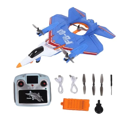 Vikye RC Plane, Remote Control Airplane with Altitude Hold and One Key Stunt, 4 Flight Modes for Adults and Beginners
