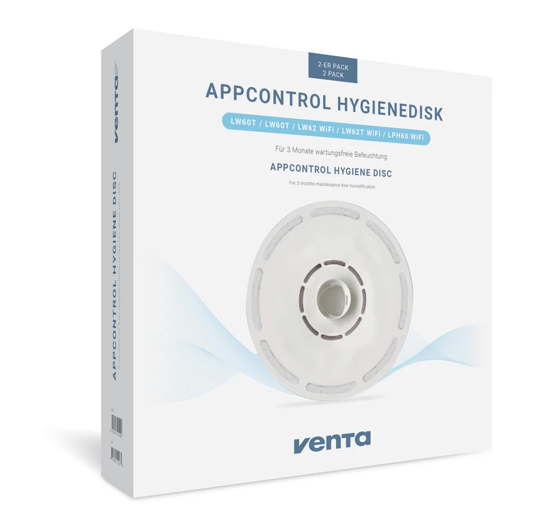 VENTA App Control Hygienedisk Set of 2 Accessories for App Control LW60T