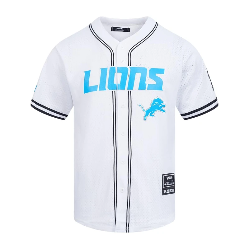 Pro Standard Mens NFL Las Vegas Raiders Mesh Button Down Top White/Black/White S