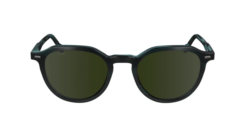 Zeiss Men's Sunglasses ZS24543S - Striped Blue with Solid Green Lens - Image 1