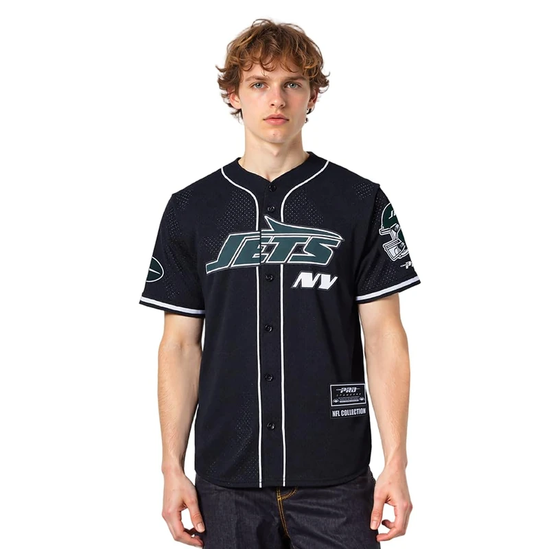 Pro Standard Mens NFL Las Vegas Raiders Mesh Button Down Top Black M