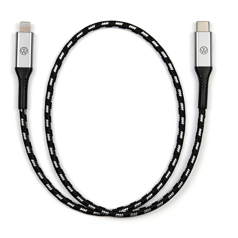 Volkswagen USB-C to Lightning Premium Cable - 50cm (000051446CA)