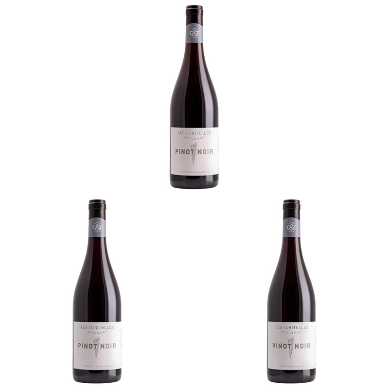 Domaine d`Altugnac Pinot Noir Turitelles, French red - 750 ml (Pack of 3)