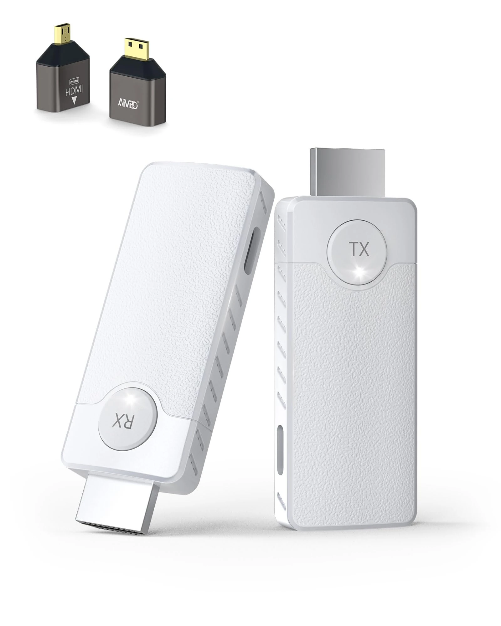 AIMIBO Wireless HDMI Transmitter and Receiver 1080P, 2.4G/5.8GHz Dual Band, 1080P HD Output HDMI Wireless Sender Receiver 98FT/30M, Casting Audio Video from Laptop/Camera/PC to TV/Monitor/Projector