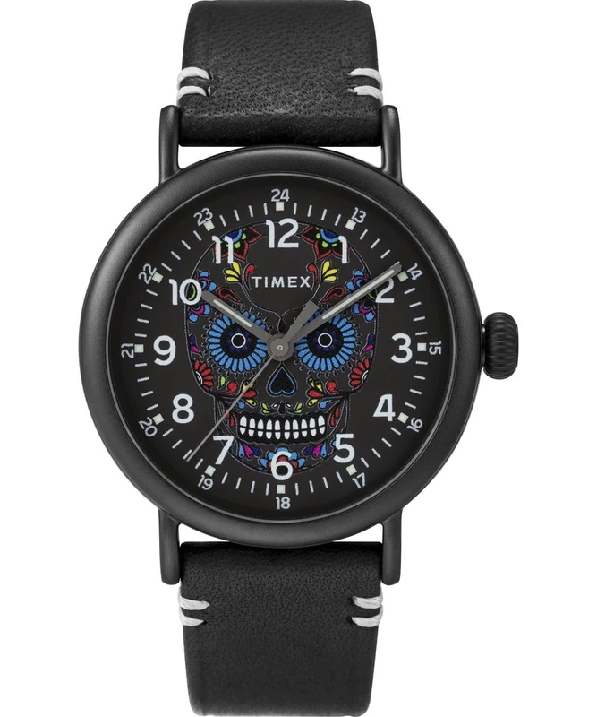 Timex Men's Analogue Quartz Watch Waterbury Standard Dia de Los Muertos