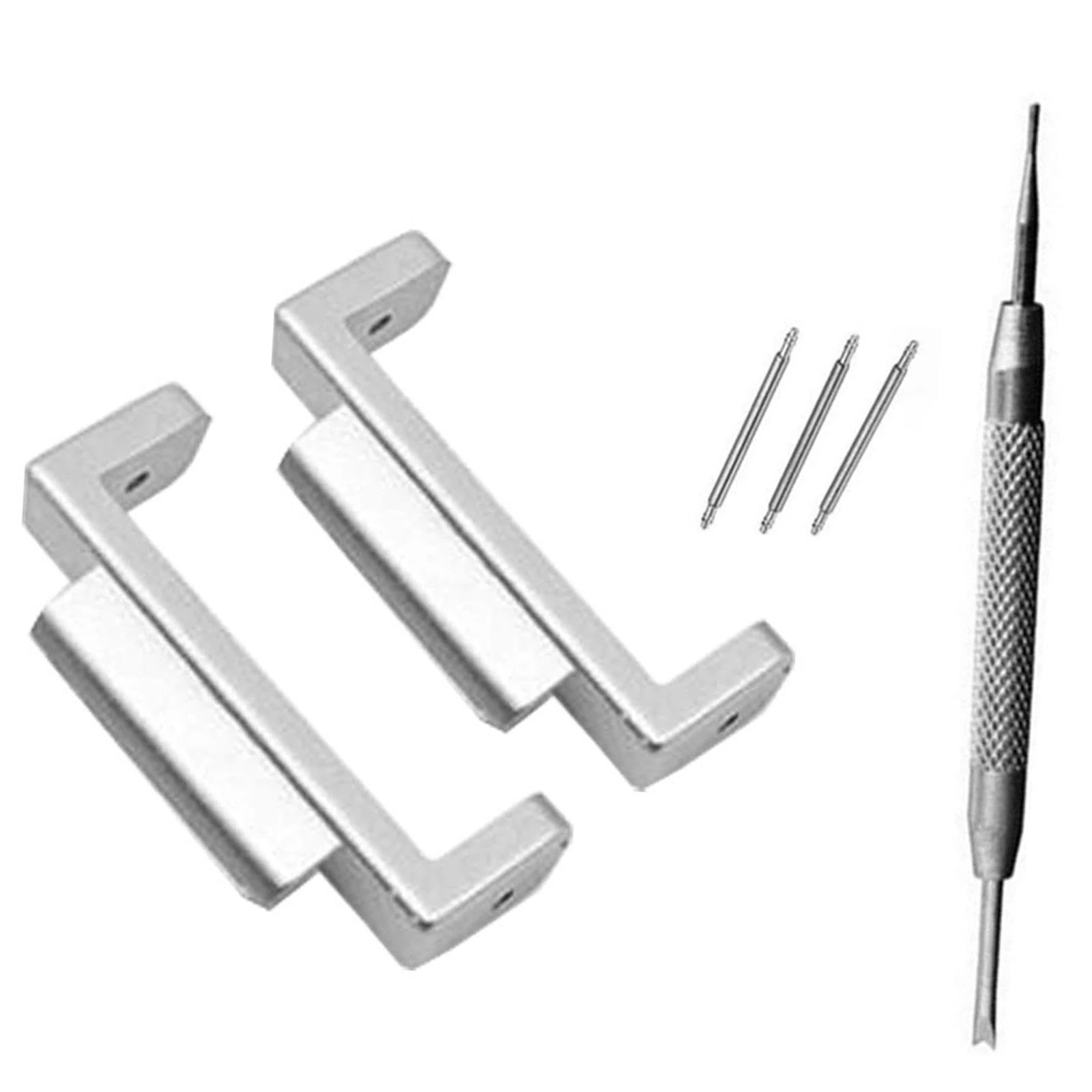 Harilla 2Pcs Watch Band Connectors Convert 16mm to 22mm Band Replacement, Connection Adapters for GLS-8900, G-8900, m5610, Silver