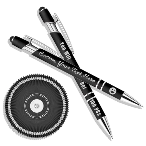 Personalised Laser Engraved Ballpoint Pen Custom Metallic Pens Custom Personalized Gifts for Men & Women Birthday, Christmas, Anniversary, Or Office Use #036