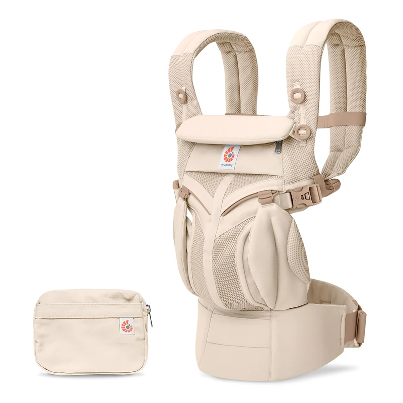 Ergobaby Baby Carrier for Newborn to Toddler, Ergonomic 4-Position Omni Classic Mesh, Baby Carrier Back Front Facing Backpack, Natural Beige