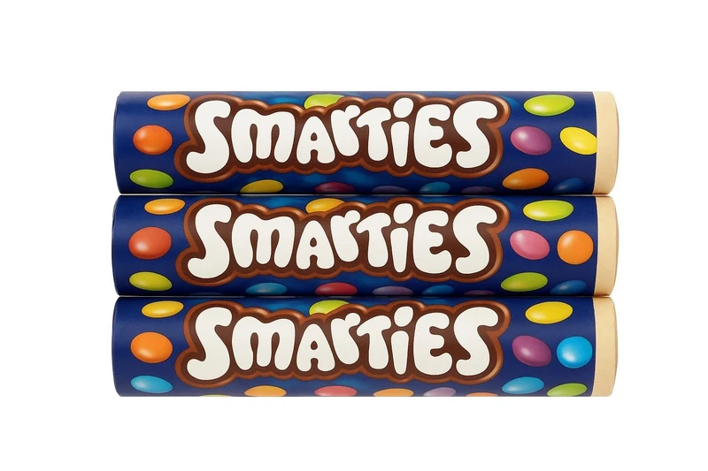 Smarties 3 x 120g Giant Tubes No Artificial Colours Flavours or Preservatives Chocolate Candy Treats for Sharing Baking Gifting Party Favour Family Pack Colourful Sugar Coated Milk Chocolate